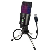 cella city usb condenser microphone for pc gaming live streaming professional recording equipment podcasting youtobe mic stand