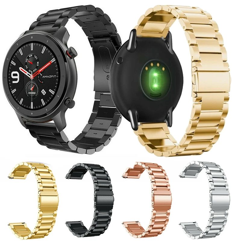 Ремешок из нержавеющей стали для часов Xiaomi Huami Amazfit GTR 47 мм 2 2e Pace Stratos 3 браслет haylou