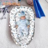 silibaby 88 x 53 cm baby nest bed portable mattress outdoor travel foldable bionic bed newborn cotton bassinet baby supplies