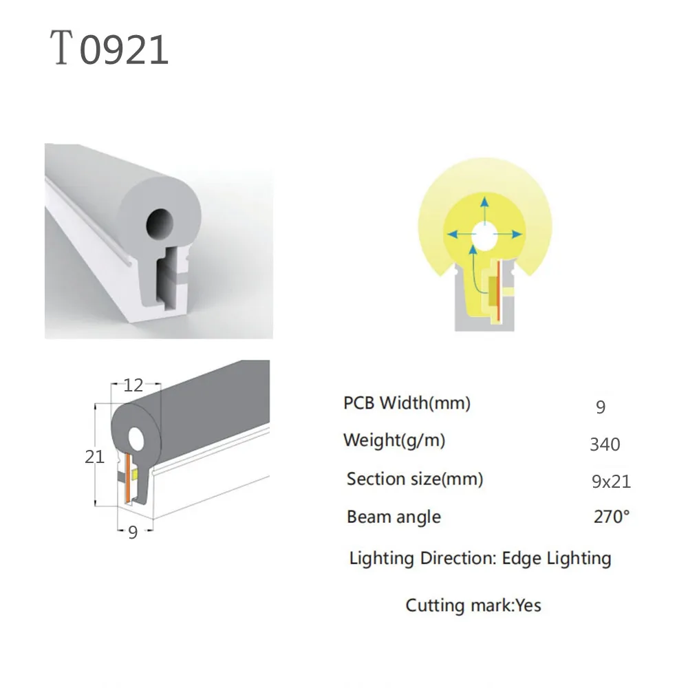 DC 12V/24V 5050 полный Цвет светодиодный неон WS2811 Водонепроницаемый IP67 программируемый