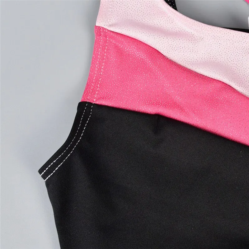 

2020 Kids Child Ballet Leotard Shiny Metallic Rhinestone Dance Ballet Leotard Dress Gym Training Bodysuit Leotard