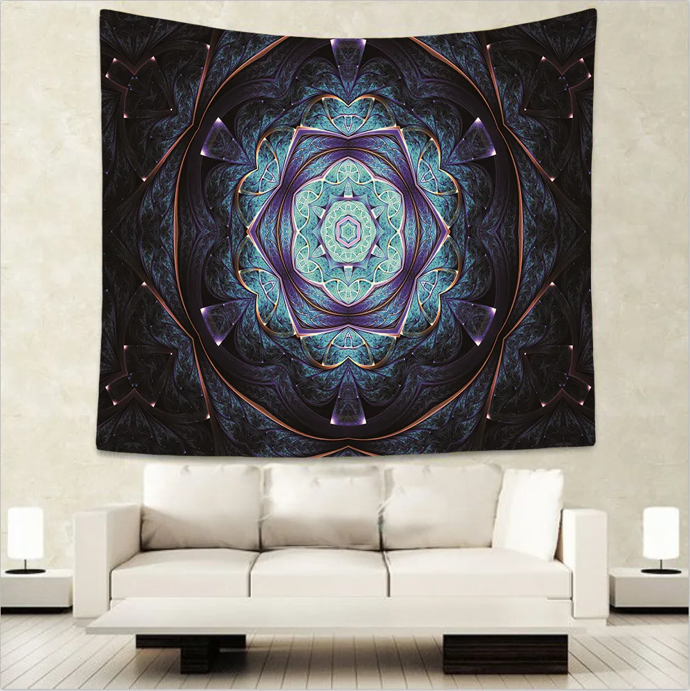 Настенные 3D принты Мандала картина маслом гобелены геометрический