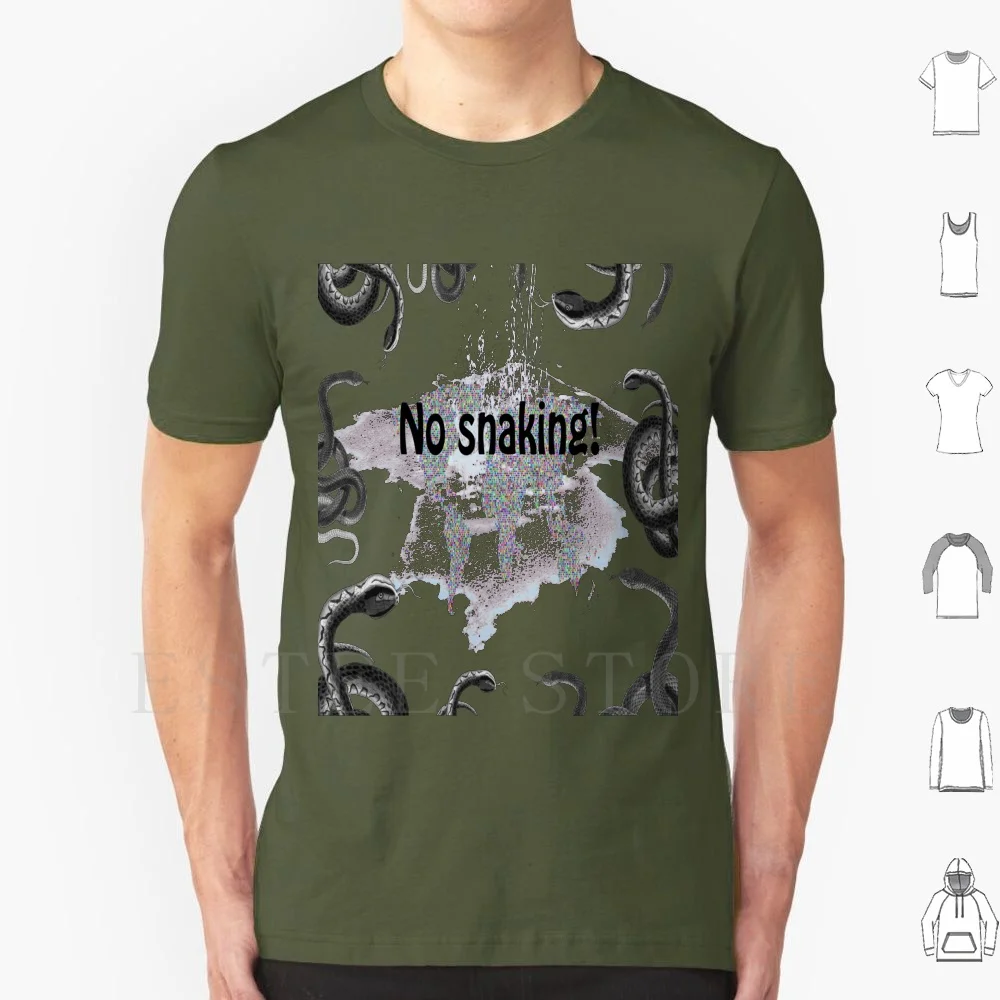 Нет звука! Мужская хлопковая футболка 6Xl змея южные змеи Випер запрещение зла