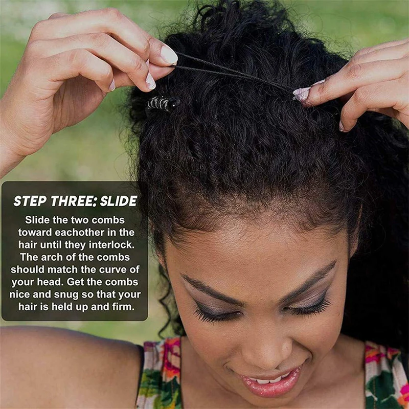 

1pc Vintage Banana Comb Flexible French Banana Clip For Women Stretch Banana Double Clip Magic Ponytail Holder Hair Accessories