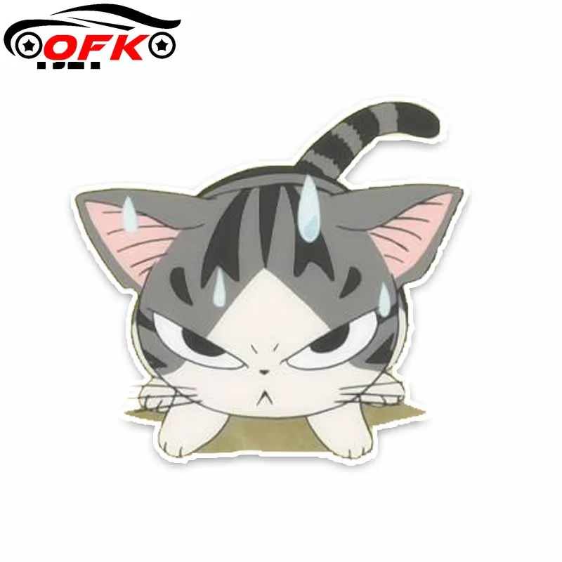 

Furious Cat PVC Car Sticker Decoration Graphic Decals 13.7*13CM