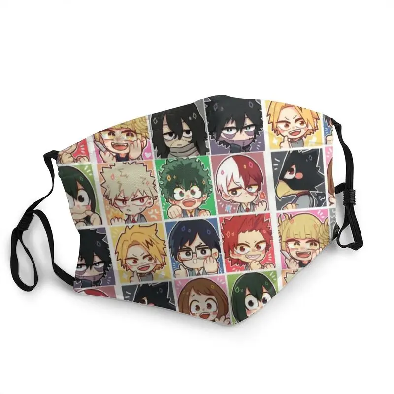 

My Hero Academia Elites Of Class Mouth Face Mask Reusable Unisex Adult Anime Manga Mask Haze Protection Cover Respirator Muffle