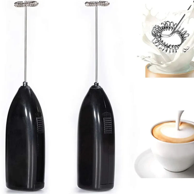 Electric Hand-held Handle Coffee Foaming Milk Frother Whisk Cream Mixer Latté Juice Blender Kitchen Tools