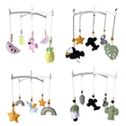 Подвесной мобиль для детской кроватки, в скандинавском стиле, с помпоном, для детей 0-12 месяцев, детские игрушки-погремушки