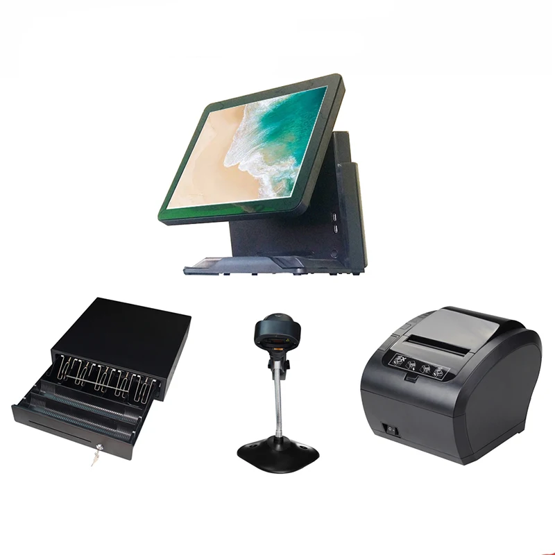 Весь набор pos терминал все в одном epos система для магазина фаст фуд|Мониторы| |
