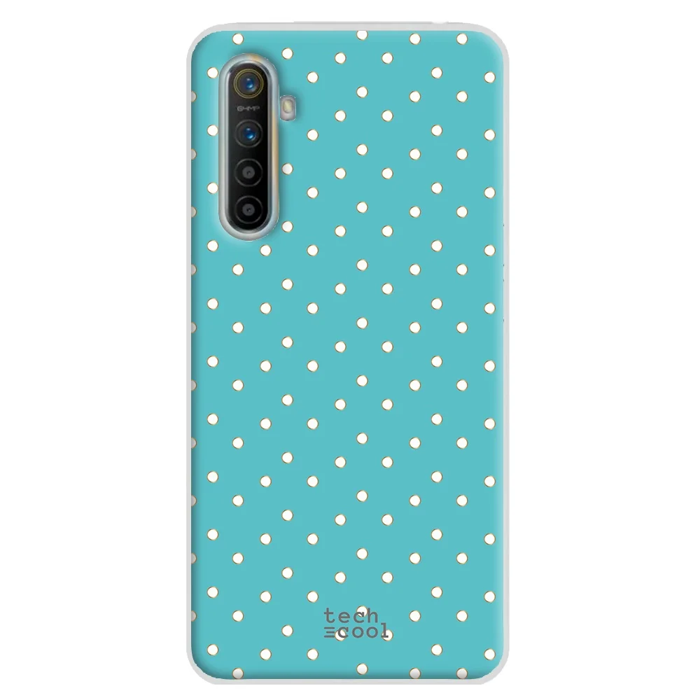 FunnyTech®Чехол для Realme X2 l чехол с голубым небом в горошек|Бамперы| |