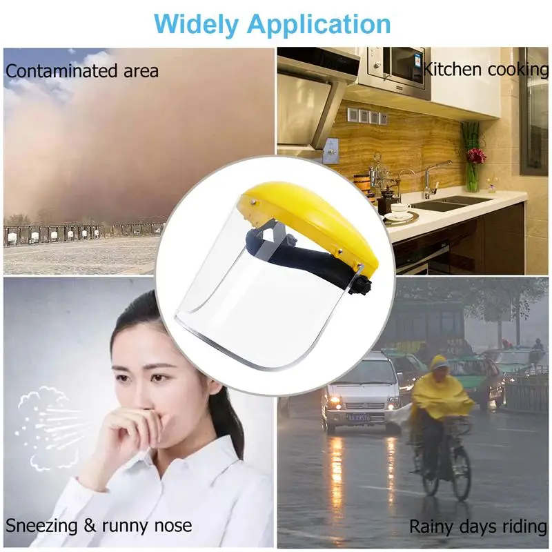 

Safety Helmet Mask Grass Cutting Protective Screen Face Mask Face Protection Screen Face Cover Mask Kitchen Garden Grinding Tool