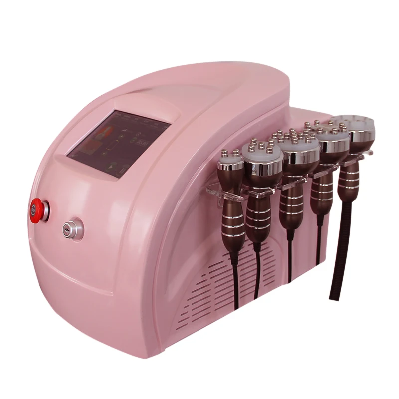 

Lovely pink 6 in 1 Lipo Laser / vacuum cavitation rf lipolaser slimming machine/ best lipo laser machine for sale
