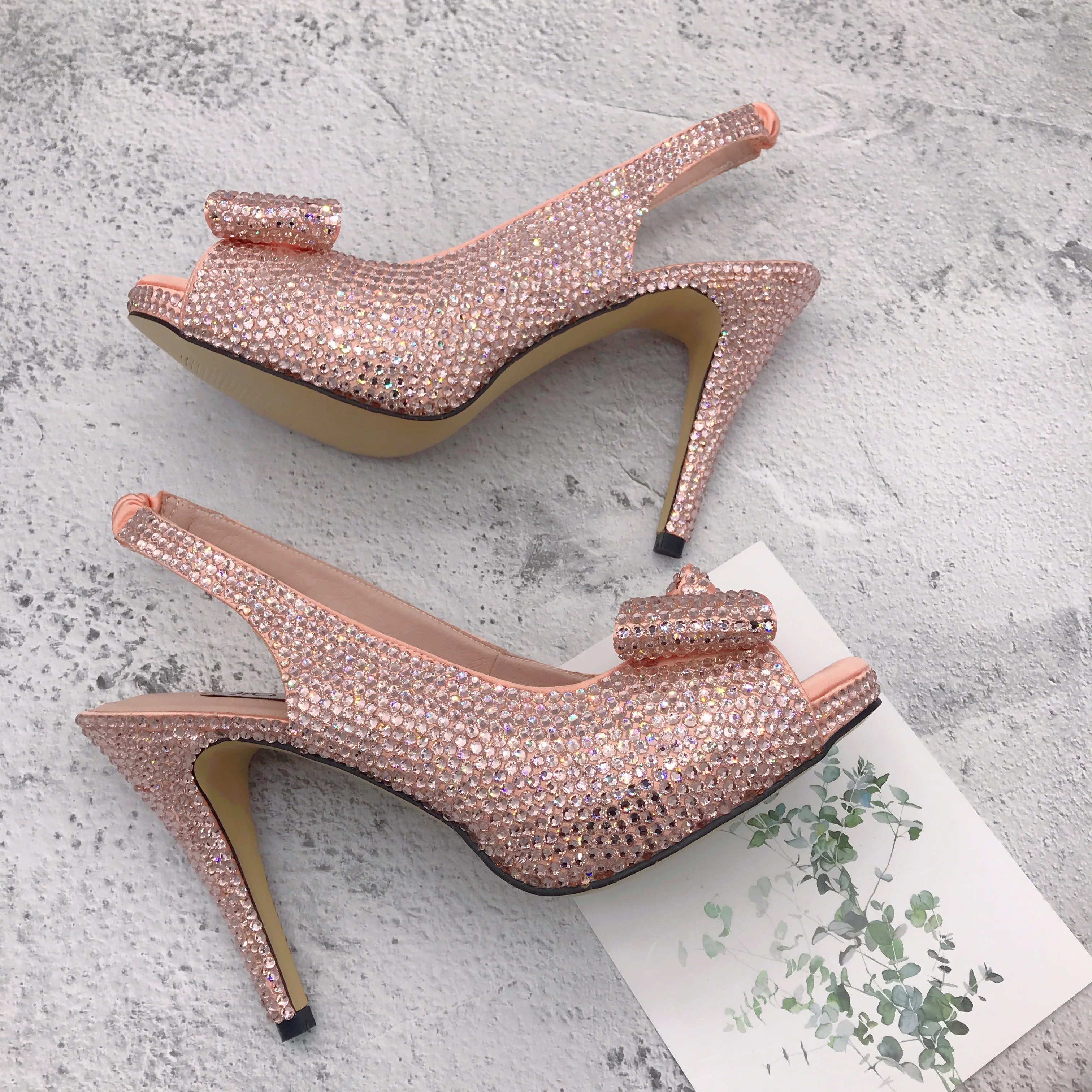 BS1231 обувь ручной работы с ремешком на пятке женские туфли высоком каблуке