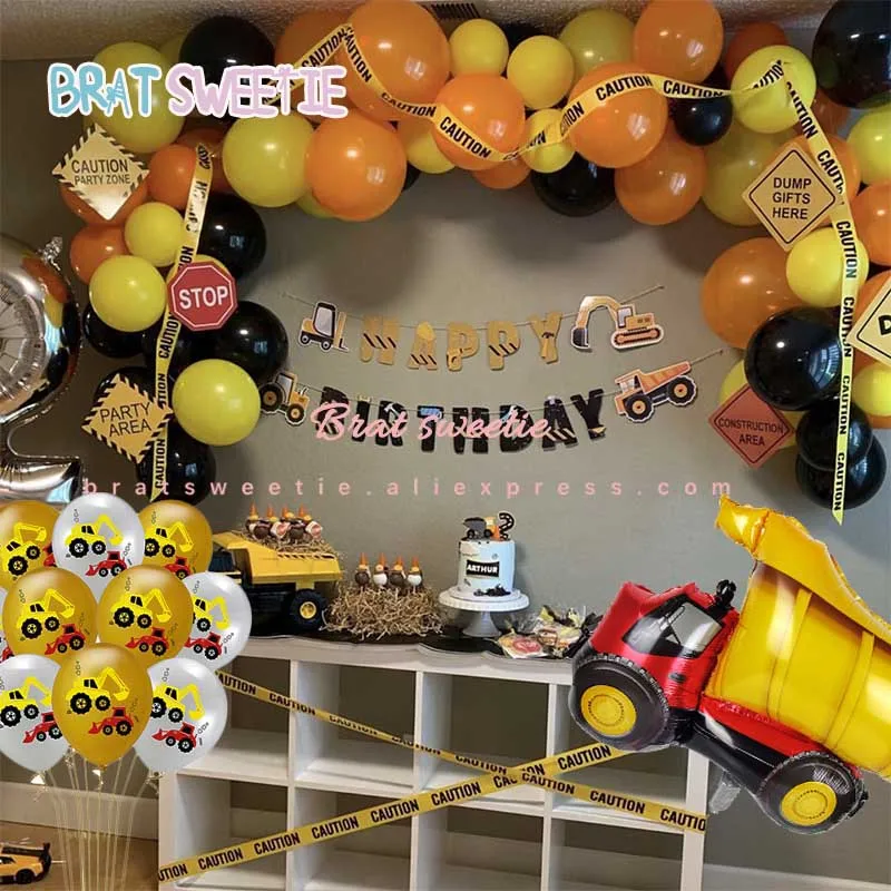 Строительство вечерние желтый Предупреждение ленты инженерных экскаватор