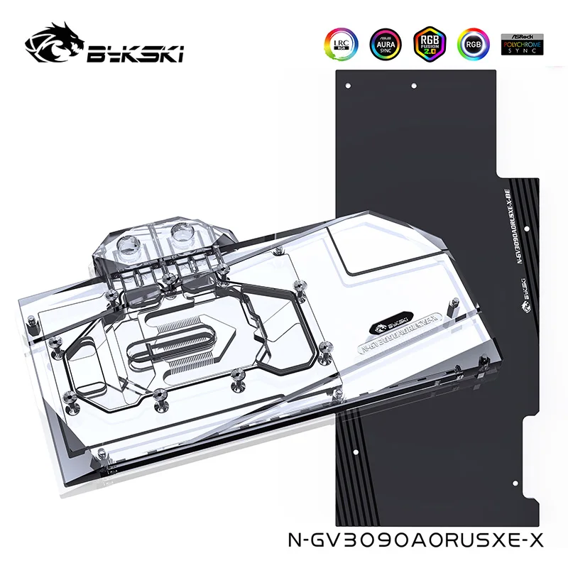 Bykski блок GPU воды для Gigabyte AORUS Geforce RTX 3090/3080 XREME 24 г/10 г с спины плитов и Watercooler N GV3090AORUSXE
