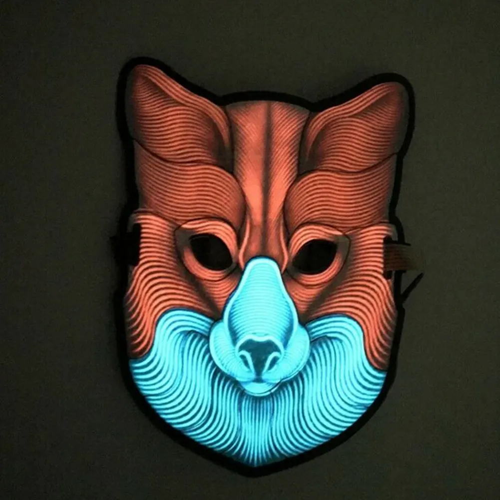 Фото Halloween Horror Sound Control LED Face Mask Plastic Fox/Wolf Full Masks Cosplay Costume Party Decoration Дом и сад Halloween Horror Sound Control LED Face Mask Plastic Fox/Wolf Full Masks Cosplay Costume Party Decoration Дом и сад