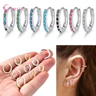 925 стерлингового серебра с милой с украшением в виде кристаллов массивные серьги для женщин, на свадьбу для девочек, Подарок на годовщину, милое, модное ювелирное изделие, опт