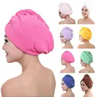 Повязка для волос из микрофибры для женщин и девушек, быстросохнущая шапка для волос, шапка-тюрбан, аксессуары для купания