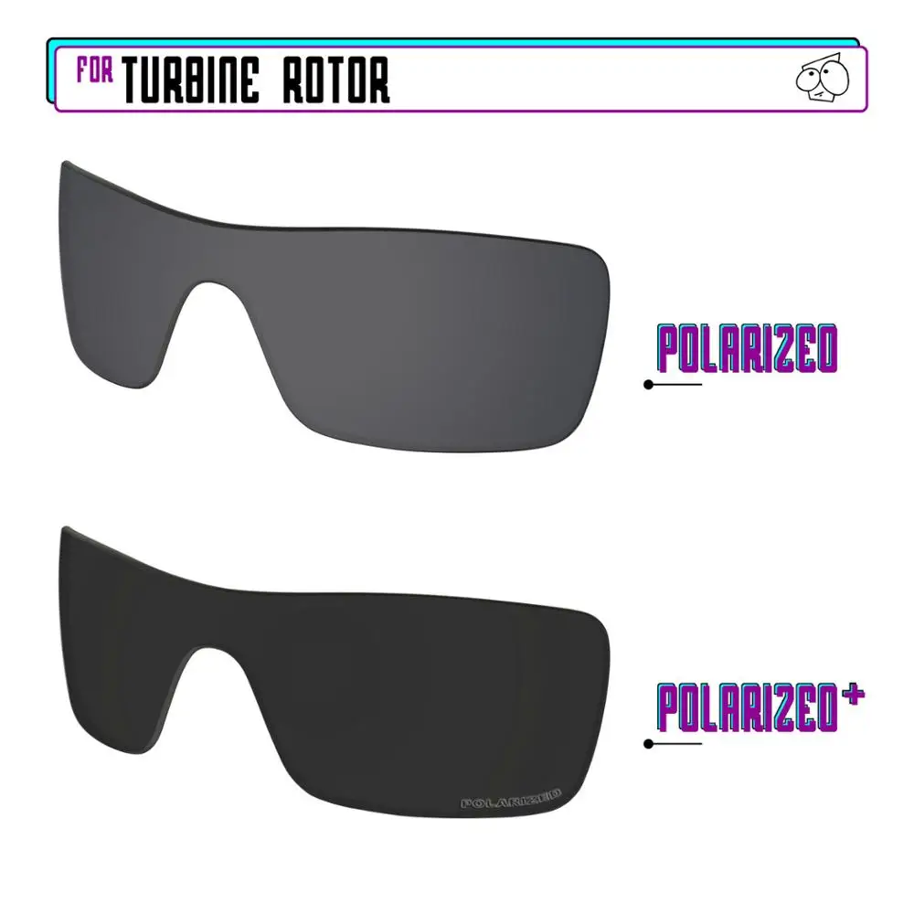 

Замена поляризованных сменных линз EZReplace для солнцезащитных очков Oakley с турбинным ротором-BlackP Plus-BlackIRP