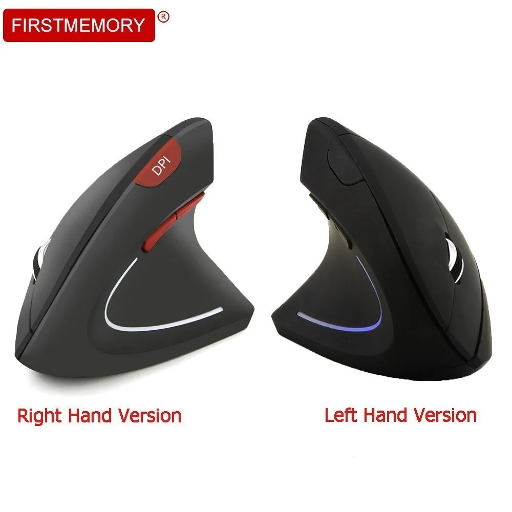 Беспроводная Вертикальная мышь эргономичная компьютерная левая рука