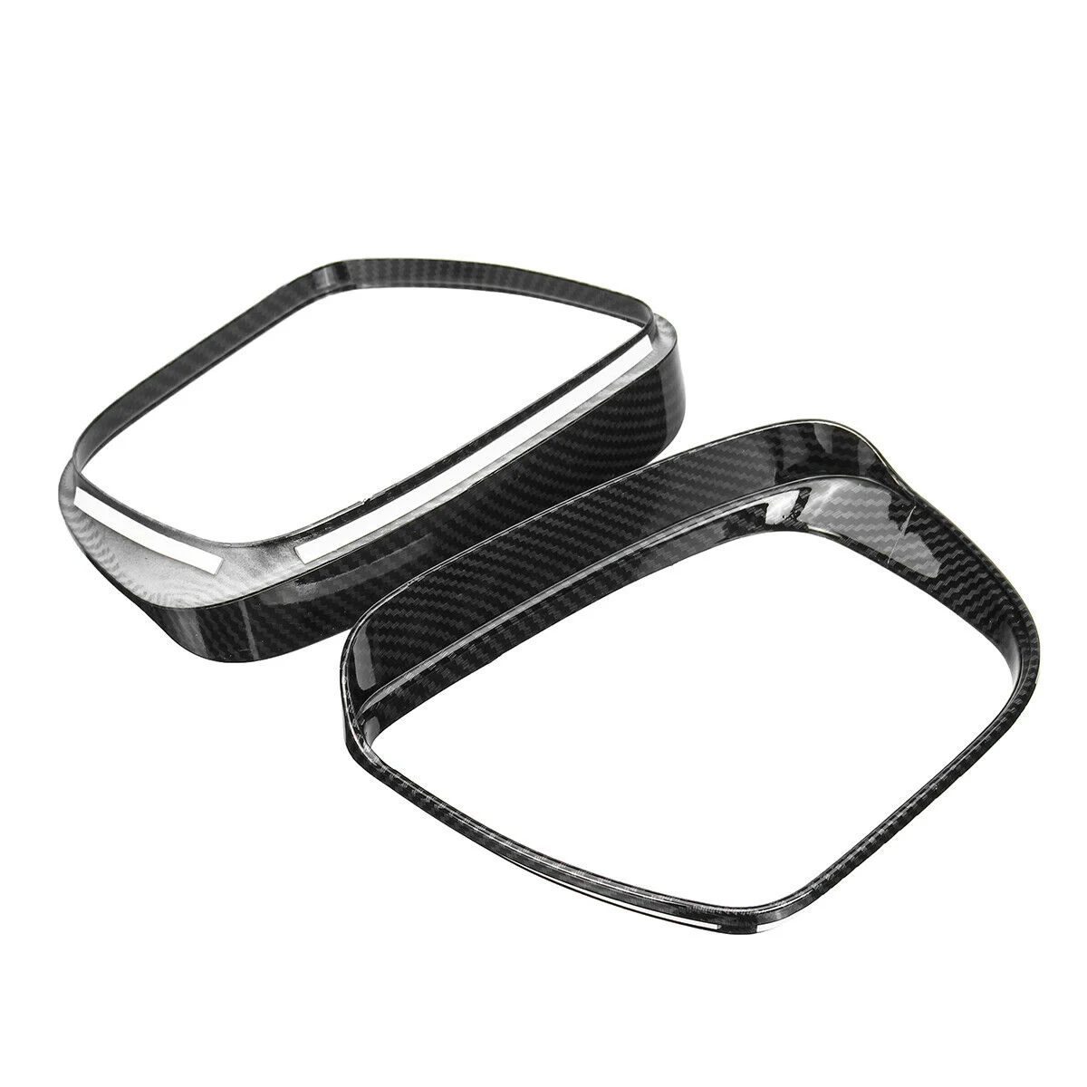 2 шт. автомобильные накладки на зеркало заднего вида из углеродного волокна для