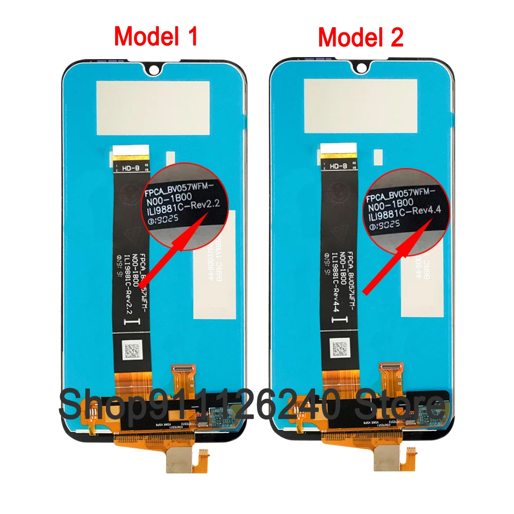 Для Honor 8s Полный ЖК-дисплей сенсорный экран сенсорная рамка в сборе для Huawei Honor8s