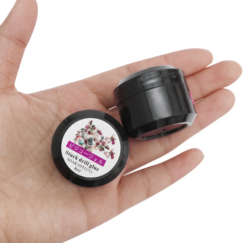 8 мл/уп. ногтей Стразы клей супер липкий УФ-гель для Клей ногтевое искусство