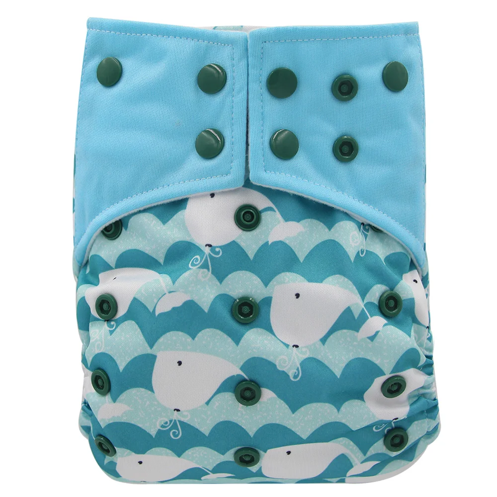 Детские водонепроницаемые подгузники подгузник из бамбукового угля один размер