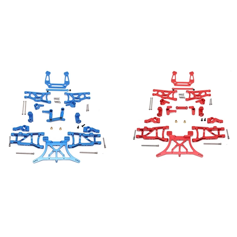 

Upgrade Aluminum Alloy Chassis Arm C Seat Rear Stub Axle Parts Kit for 1/10 Traxxas 2WD Slash Rustler Stampede Parts