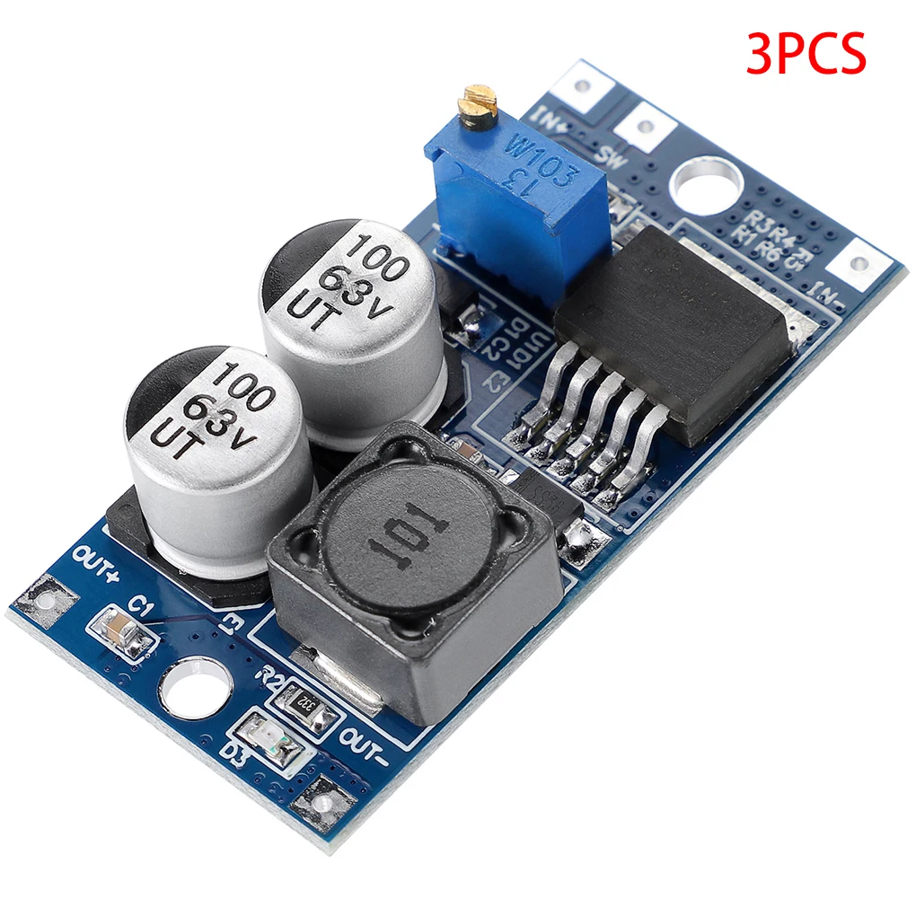 

3 шт., понижающий преобразователь LM2596HV, 5-60 в до 1,25-26 в, понижающий модуль питания 48 В до 3 В/5 В/12 В, регулятор напряжения