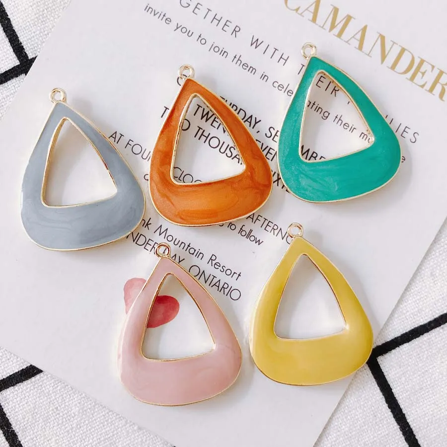 

20 pieces/lot Alloy triangle k gold earrings Jewelry Accessories pendant