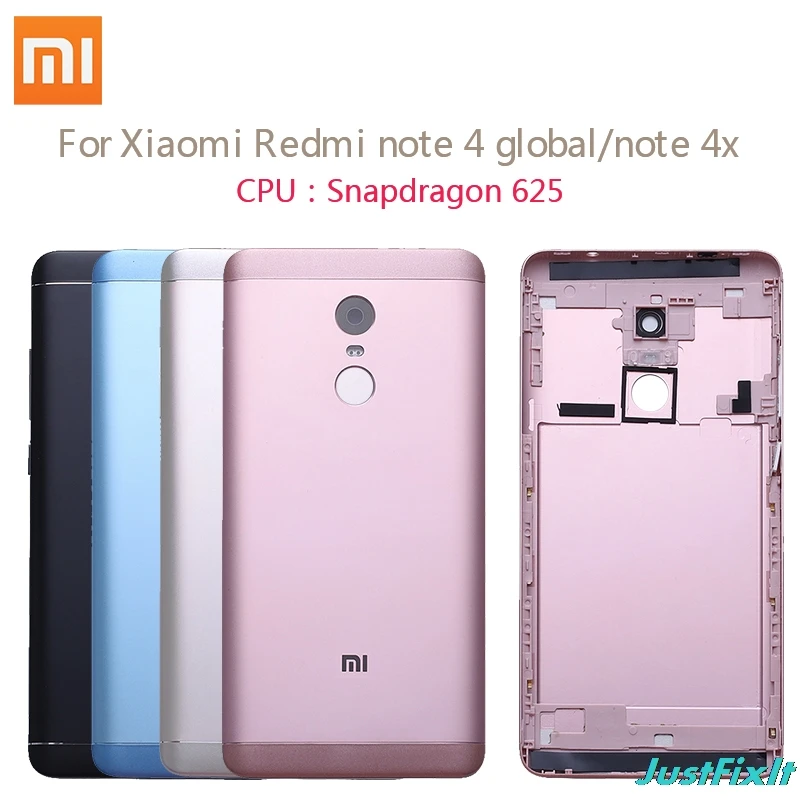 Для XIAOMI Redmi Note 4X задняя крышка для аккумулятора чехол кнопка включения Громкости