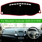 Для Mitsubishi Outlander 2006-2009 2010 2011 2012 приборной панели автомобиля Обложка коврик панель DashMat тире козырек от Солнца защиты ковровых покрытий автомобильные аксессуары