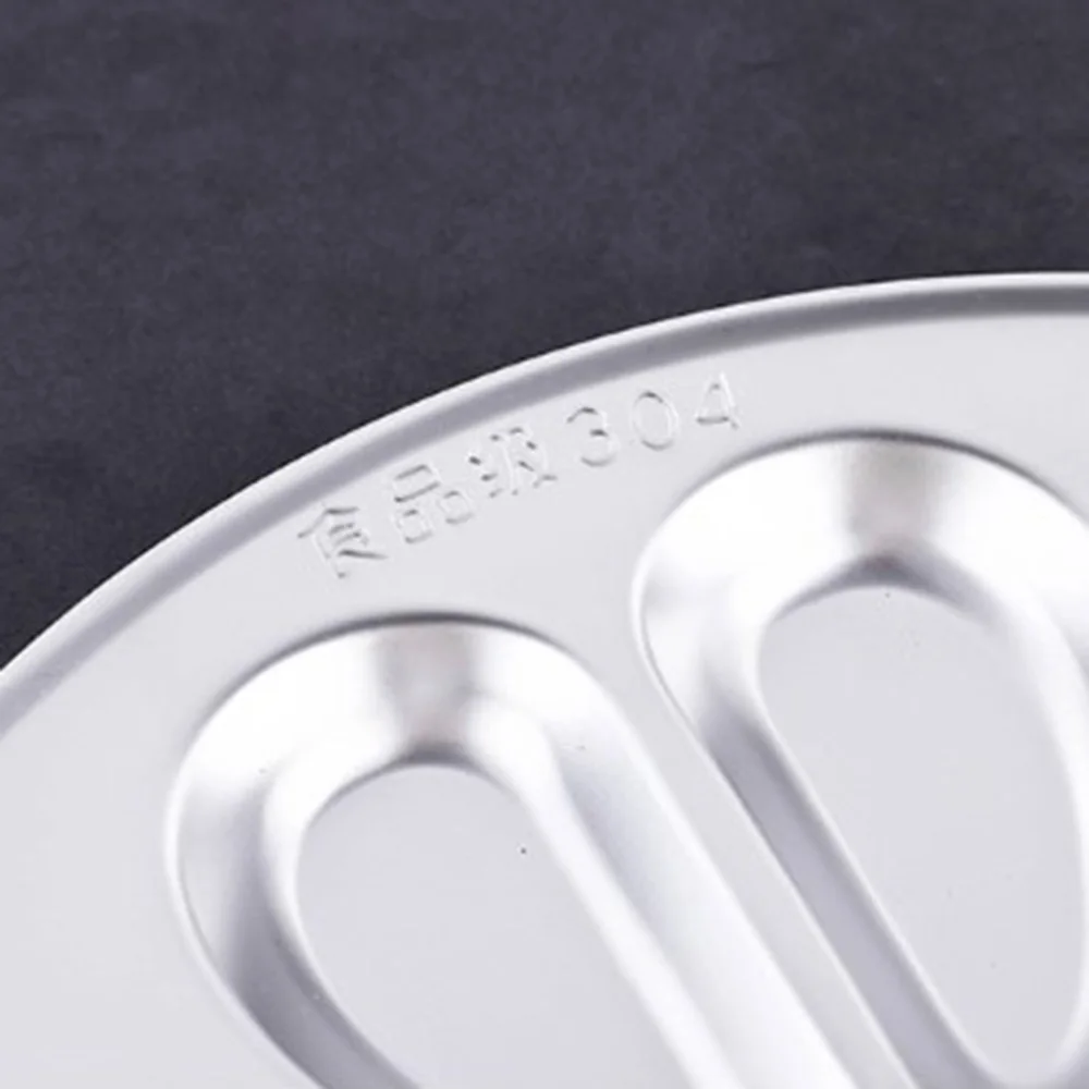 

Stainless Steel Dumplings Plate with Dipping Saucer Plates and Bowls Dinnerware Sets Dishes Double Layer Draining Dinner Plates