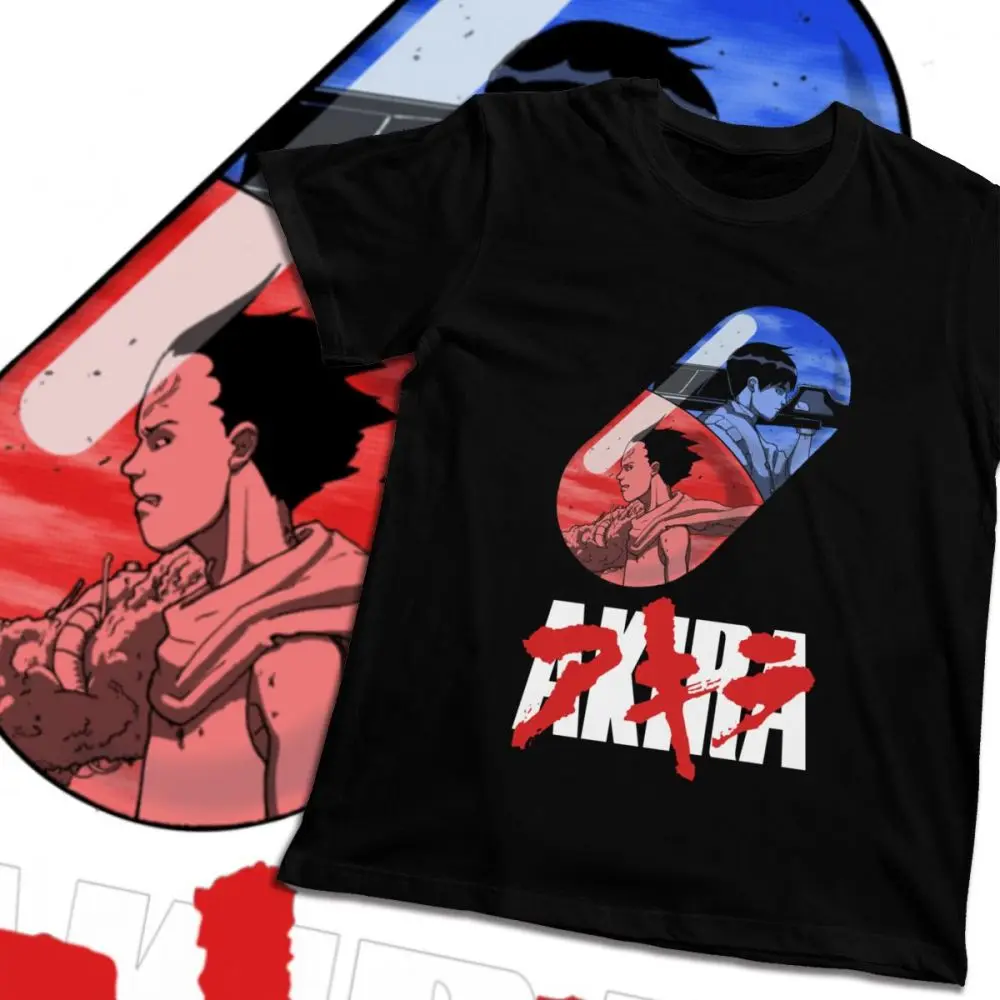 Акира Капсульная футболка Япония Винтаж чесотки аниме сотаро Kaneda Tetsuo Сима |