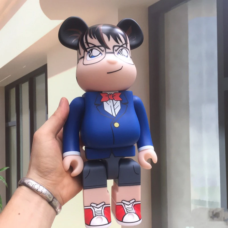 

Bearbrick 400 жестокий медведь Conan синий размер украшение подарок ручная работа модная виниловая Кукла Искусство коллекционные модели-40