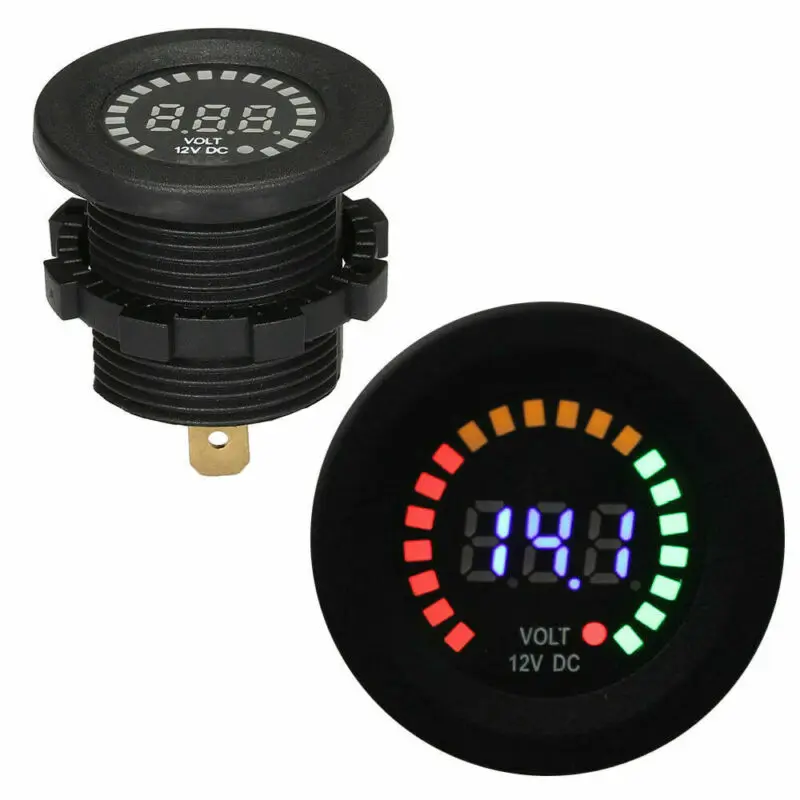 

LED LED Panel Voltmeter Panel Digital Voltage Volt Meter Display Voltmeter 1 * LED Panel Voltmeter 2 * Connecting Wires