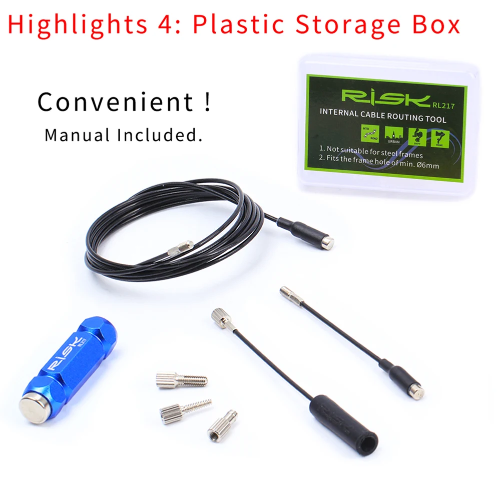 

Bicycle Internal Cable Routing Tool Shift Cable Hydraulic Wire Inner Cable Guide With Magnet For Bike Frame Shift Hydraulic Wire