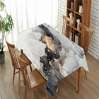 Прямоугольная скатерть Желтое золото мрамор d зеленый абстрактный Золотой Блестки жидкий мрамор рисунок художественный чехол для стола