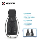 Умный Автомобильный ключ KEYYOU NECBGA 315 МГц433NHz 23 кнопки для Benz дистанционный ключ для Mercedes Benz 2000 + поддерживает оригинал