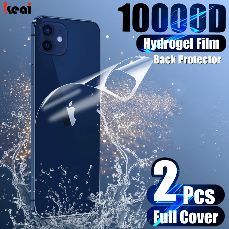 

2PCS Full Cover Matte Hydrogel Film For iPhone 12 11 13 Pro MAX mini Screen Protector X XR XS Max 7 8 6S Plus SE 2020 Back Film