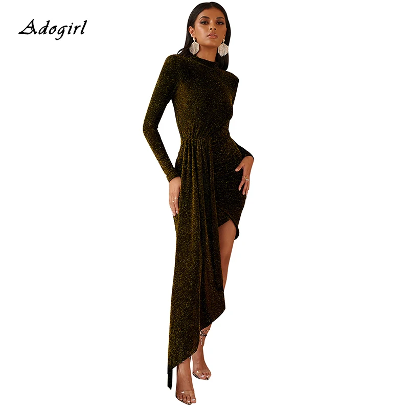 Блестящие вечерние платья элегантное облегающее платье с воротником хомутом и