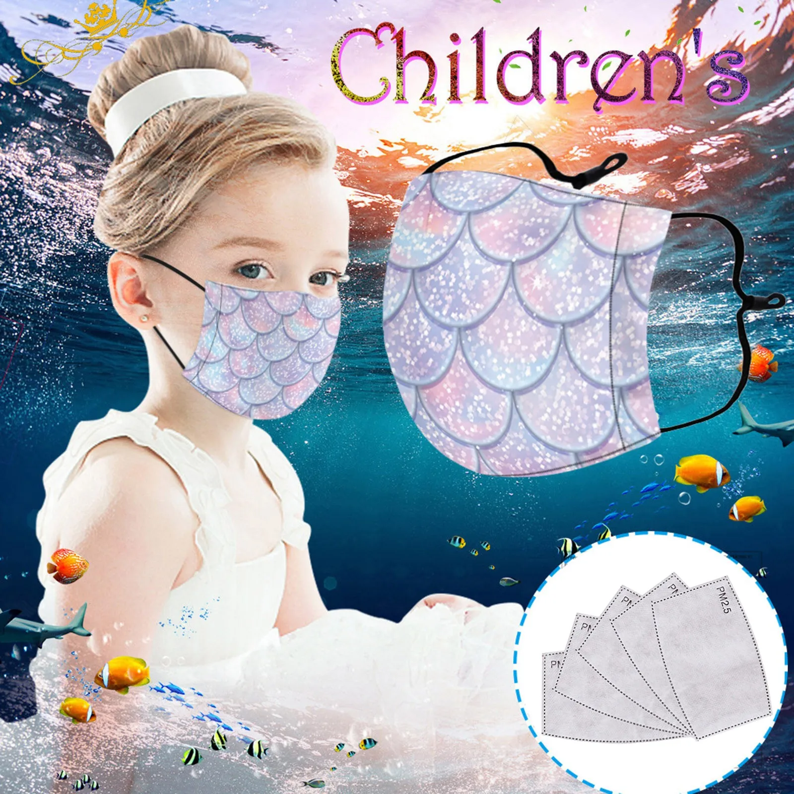 

Unisex Washable Reusable Mask Lovely Cartoon Print Face Mouth Masks Dustproof Foggy Haze Pm25 Mascarillas 1pc+5pc Filters d5