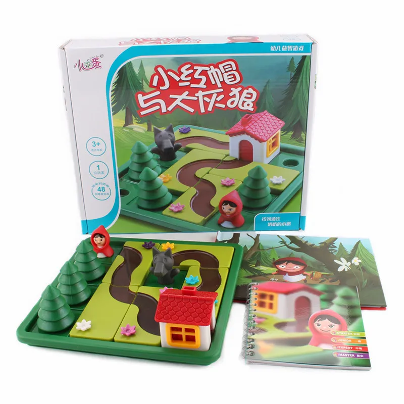 От 3 до 6 лет раннего детства детская игра-головоломка Красная Шапочка И Лесной