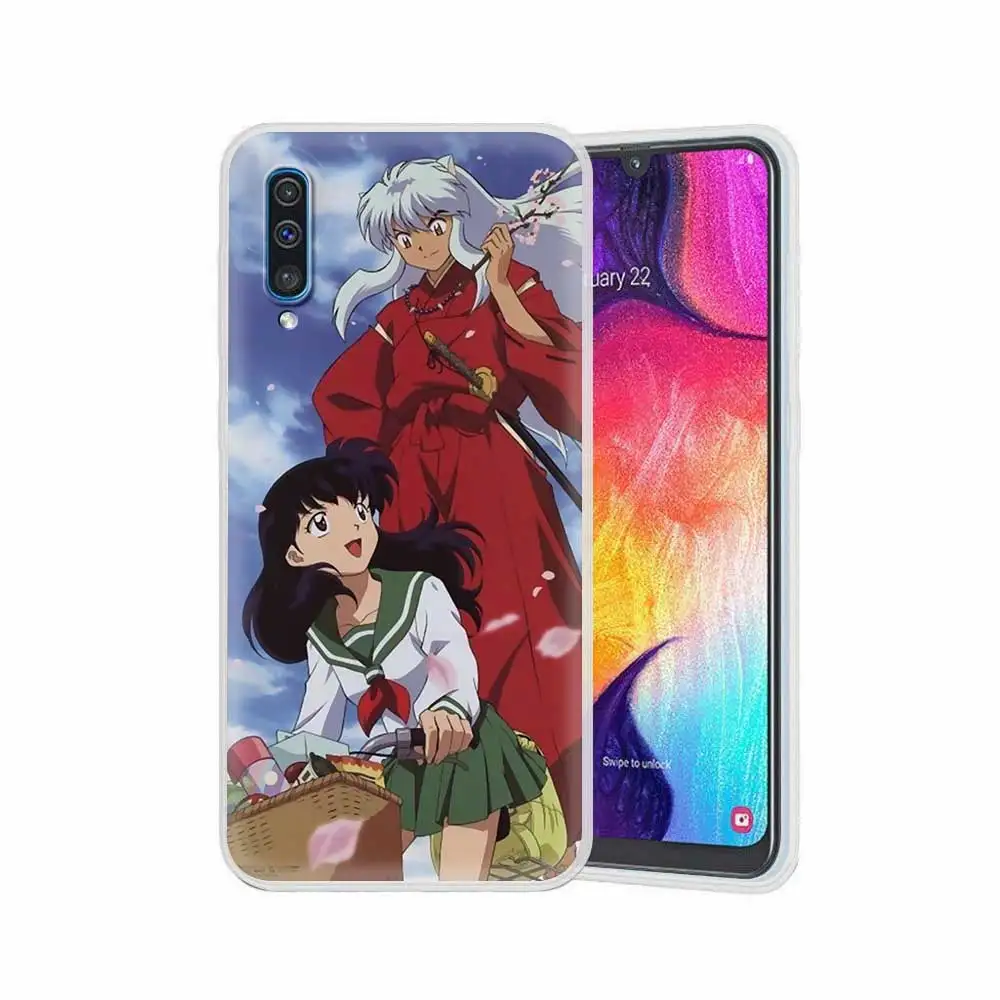 

Phone Case For Samsung Galaxy A50 A51 A70 A71 A10 A20e A30 A40 Translucent Soft Matte Mobile Cover Inuyasha Janpan Anime
