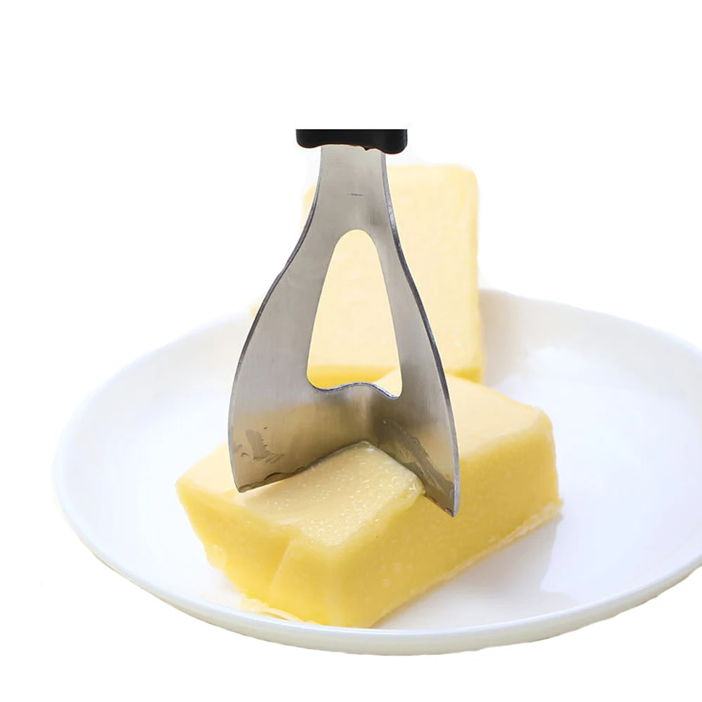 Нержавеющая сталь сырорезка нож для сыра и масла обрезчик углов с силиконовой