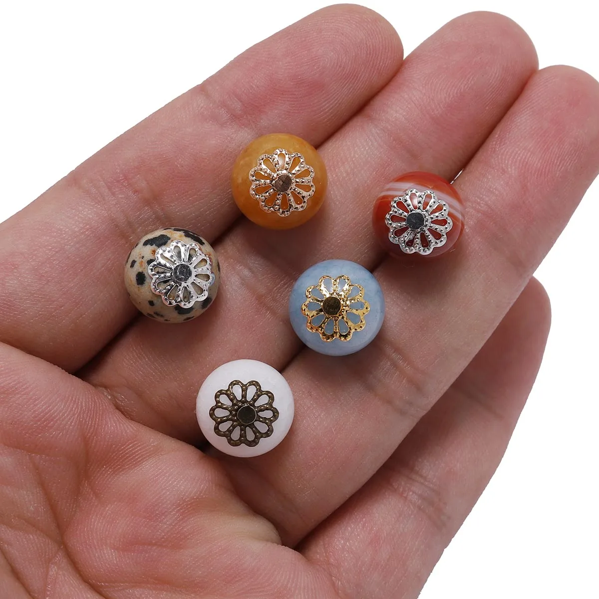 

7mm/9mm Bulk End Spacer Wholesale Charm For DIY Jewelry Making Flower Petal Beads Caps For DIY Jewelry Finding 200pcs