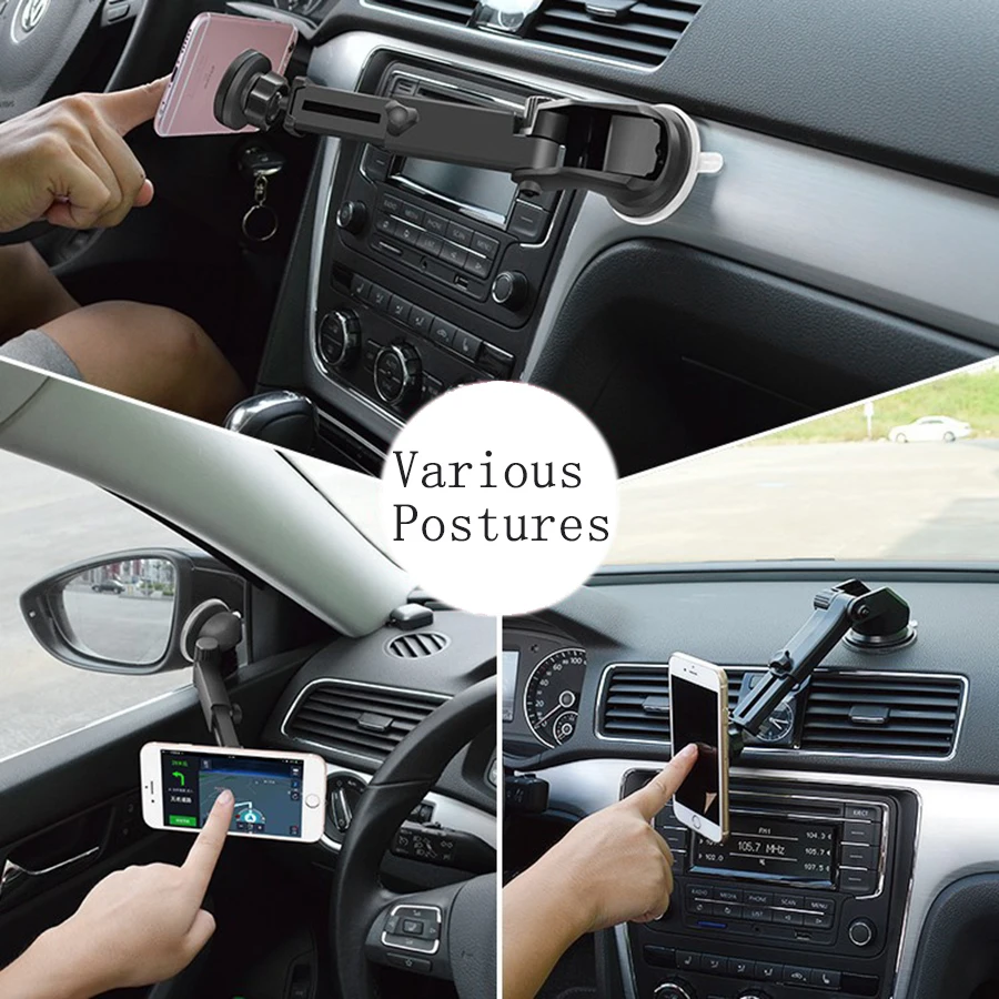 Cell Phone Holder Car For Xiaomi Mi 10 9 SE A2 lite Redmi note 6 7 8 Pro Car Holder Windshield Magnetic Stand Smartphone Voiture images - 6