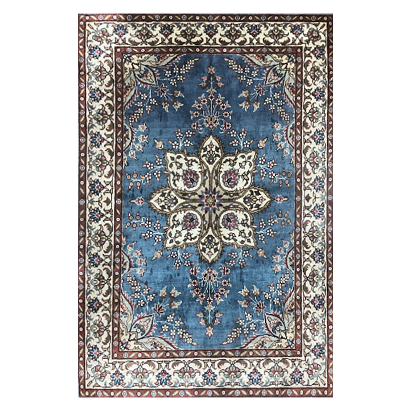 

Oriental Area Rug Silk Non-Slip Hand Knotted Area Rug Small Persian Rugs Floor Carpet for Room Decor 2x3 Foot