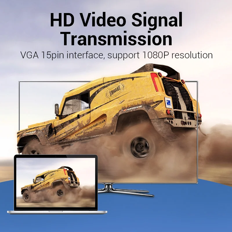 Vention адаптер VGA к разъем между мужчинами и женщинами 15-контактный 1080P 60 Гц для